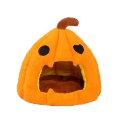 IntiMeg Cesta para gatos con calabaza de Halloween - Tamaño: 40 × 40 × 32 cm