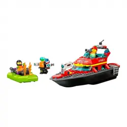 Lego City Barco de Rescate Contra Incendios