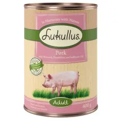 Lukullus con cerdo sin cereales - 6 x 400 g