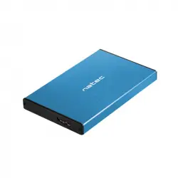 Natec Rhino Go Caja Externa para Disco Duro 2.5" USB 3.0 SATA Azul