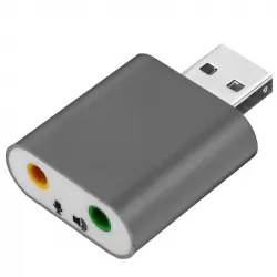 OcioDual Tarjeta de Sonido Externa USB 2.0 2xJack 3.5mm