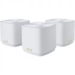 Asus ZenWifi AX Mini XD4 Pack 3 Sistema de Red Mallada WiFi 6 AX1800 Blanco