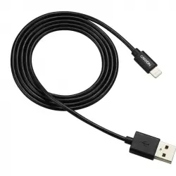 Canyon CNS-MFICAB01B Cable Lightning Certificado MFi a USB 2.0 Macho/Macho 1m Negro
