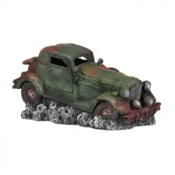 Coche Abandonado Para Acuario Auburn Poliresina 26x15x14cm Aqua D'ella