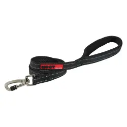 Correa para perros Zolux Moov, negra - 120 cm de largo, 15 mm de ancho