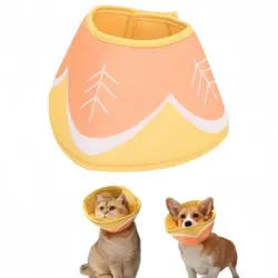 FurryFusion Collar anti-lamido estampado - Amarillo M