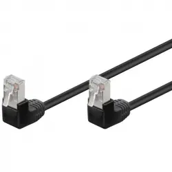 Goobay Cable de Red Acodado FTP RJ-45 3m Negro