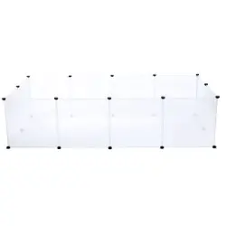 Parque para cachorros TIAKI de plástico - 12 paneles de 50 x 50 cm (An x Al)
