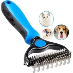 Pawffee Cepillo desenredante para pelo largo, rastrillo para subpelo - 1 pieza