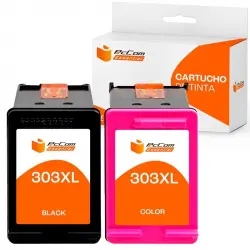 Pccom Essential HP 303XL Cartucho Tinta Compatible Negro/Tricolor Pack 2