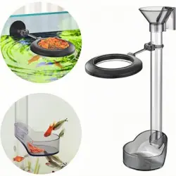 ZooVenture Tubo de alimentación para acuario - Tubo de alimentación ensamblado