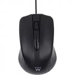 Ewent Ew3300 Ratón Óptico USB 1000 DPI Negro