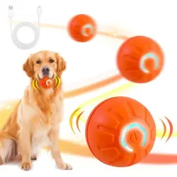 HausPets Pelota inteligente para jugar – Automática – Recargable por USB - LED automático