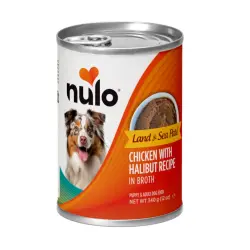 Nulo Pollo y Fletán Paté en Lata para perros - 340 g