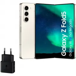 Samsung Galaxy Z Fold5 12/512GB Crema + Cargador de Pared 25W
