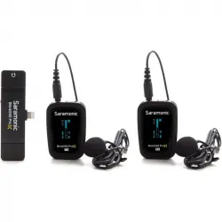 Saramonic Blink500 ProX B3 Sistema de Micrófono Inalámbrico con Clip con Lavalier y Receptor Lightning