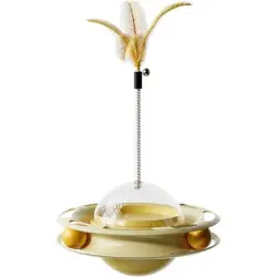 UAMLY  de pelota de comida para gatos - AMARILLO