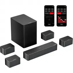 Ultimea Poseidon D70 Barra de Sonido 5.1 con Subwoofer y 4 Altavoces Envolventes 410W