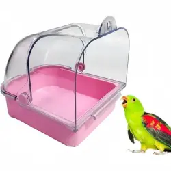 ZooVenture Bañera Parrot con tornillo externo - Rosa