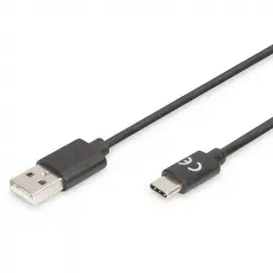 Digitus Cable USB a USB Type-C 2.0 1.8m Negro