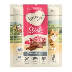 Feringa Sticks con pavo y cordero para gatos 3 x 6 g