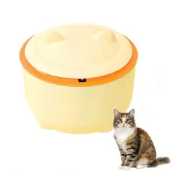 FurryFusion cubo de arena para gatos - Amarillo anaranjado
