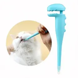 FurryFusion Dispensador de medicamentos para perros y gatos - azul