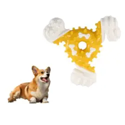 FurryFusion Palillo dental de nailon para perros - AMARILLO