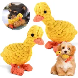 HausPets  algodón perros forma pato, masticable lavable, paquete 2 - Artículo 2
