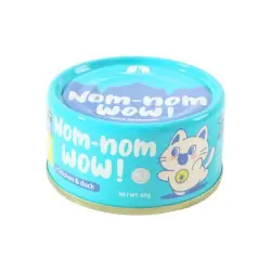 IntiMeg Alimento húmedo hidratante para gatos - Dos artículos: Pollo y pato desmenuzados 85 g