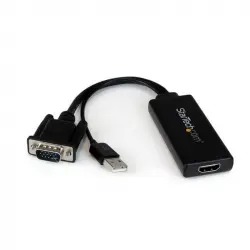 Startech Adaptador VGA a HDMI con Audio y Alimentación USB