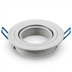 V-Tac Aro Empotrable para Bombillas GU10 91x25mm Blanco