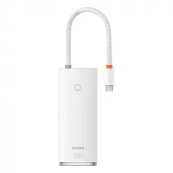 Baseus Adaptador HUB USB-C a USB 3.0/HDMI/SD/TF Blanco