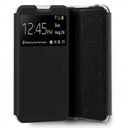 Cool Funda Flip Cover Liso Negro para TCL 20 5G