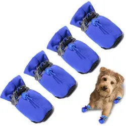 IntiMeg Botas de lluvia para perros - Azul 2XL