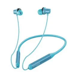 Promate Velcon Auriculares Inalámbricos Bluetooth para Cuello Cancelación de Ruido Activa ANC Azul