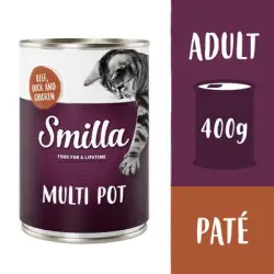 Smilla Tierna ave y vacuno 6 x 400 g comida húmeda ¡a un precio especial! - Vacuno, pato y pollo