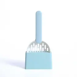 UAMLY Pala para arena de gatos de ABS - azul