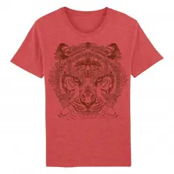 Camiseta Tigre Mandala color Rojo