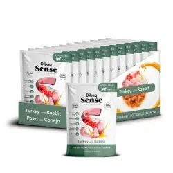 Dibaq Sense Bocaditos en salsa Pavo con Conejo - 12 x 100 g