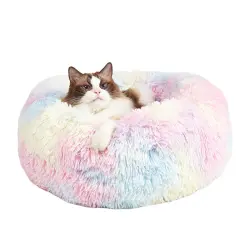 FOFOS Relax Tie-Dye Cama Donut para perros y gatos - 56 x 18 x 56 cm