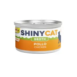 GimCat Shiny Cat Pollo en caldo lata para gatos 70 g