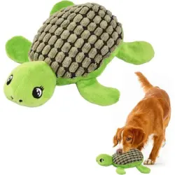 HausPets  peluche forma tortuga que chirría perros, ideal masticar - Artículo 1