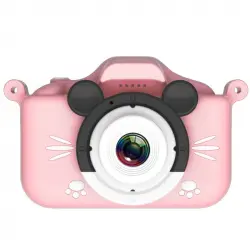 Kinsi H3 Kids Cámara 2.0" 20MP Cámara Dual Delantera y Trasera Rosa