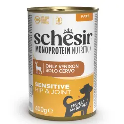 Schesir Monoprotein Lata Ciervo para perros - 400 g