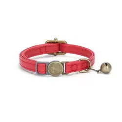 UAMLY Collar de cuero para gato de estilo retro - 1 pieza