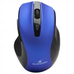 Bluestork Office 75 WL Ratón Óptico Inalámbrico Bluetooth 1600 DPI Azul