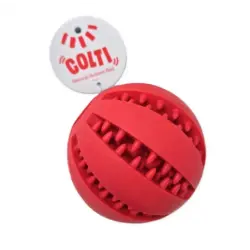 Colti Pelota Dental con Caucho Natural  para Perros, 5 cm