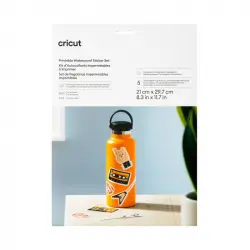 Cricut Vinilo de Transferencia Térmica Holográficas Impermeables A4 5 Unidades