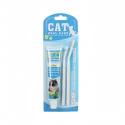 FurryFusion Kit de pasta y cepillo de dientes para perros y gatos - Artículo 1
